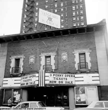 Gem Theatre - As The Vanguard From Wayne State Library (newer photo)
